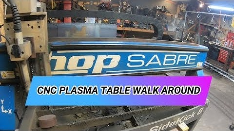 Walk around of the ShopSabre CNC plasma table.