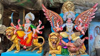 Sunder kalakar Durga Idols 2023| Durga idol Eye Making process at Dhoolpet | Durga murti making 2023