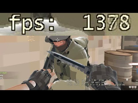 Reaching over 1000 FPS in CS:GO with lowest graphics