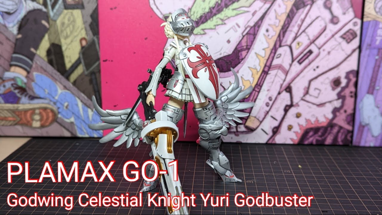 PLAMAX GO-01  Godwing Celestial Kinght Yuri Godbuster Unboxing + Paint Build