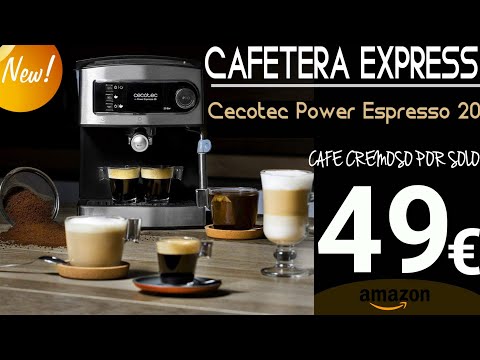 CAFETERA Cecotec POWER ESPRESSO 20 Cafetera barata Café cremoso Cafetera EXPRESS Cecotec en Amazon Potencia tu café con la cafetera Power Espresso 20: la mejor opción para un café perfecto