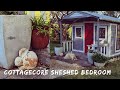 Cottagecore Bedroom makeover in my Sheshed/Lets Escape to the Garden