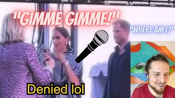 Reacting To Meghan GRABBING Microphone ( snubbed) #meghanmarkle