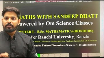 B.Sc. Mathematics (Hons) Semester I | Geometry & Calculus | Syllabus & Exam Pattern 2025–26