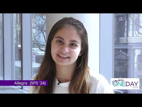 NYU One Day 2024: Allegra from NYU SPS