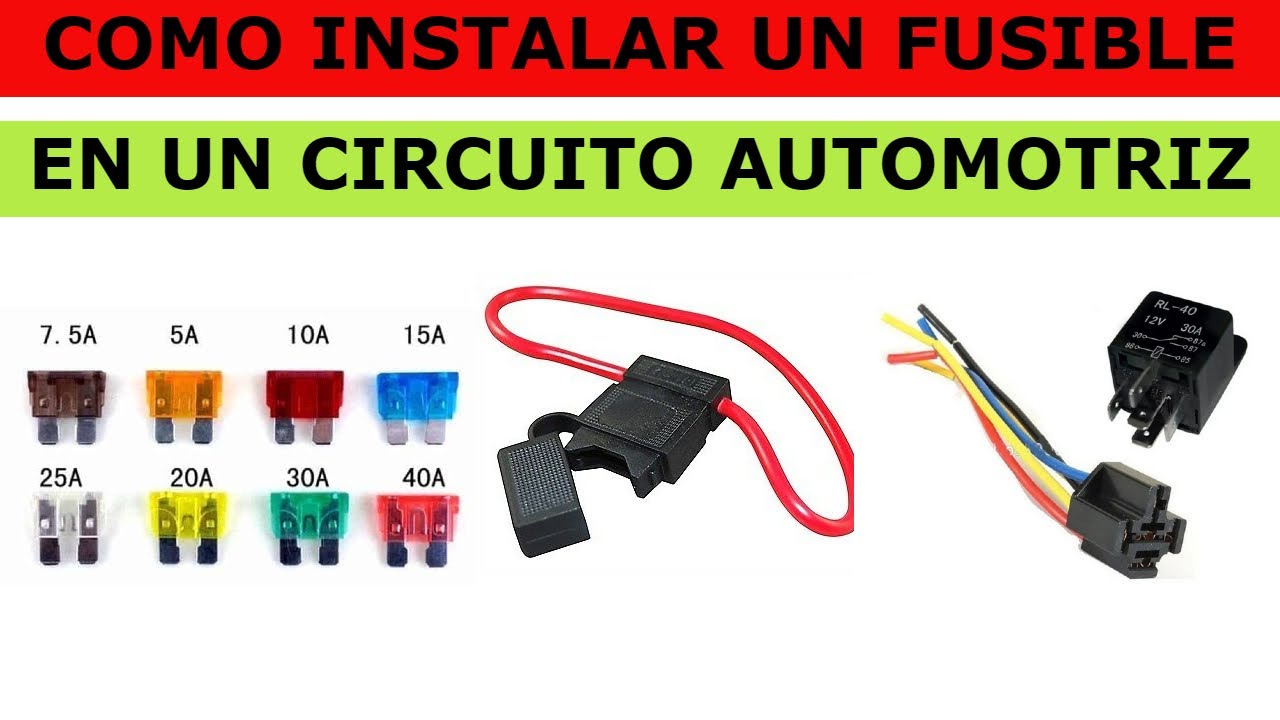 Como Instalar una Caja de Fusibles Adicional (extra) en el auto 