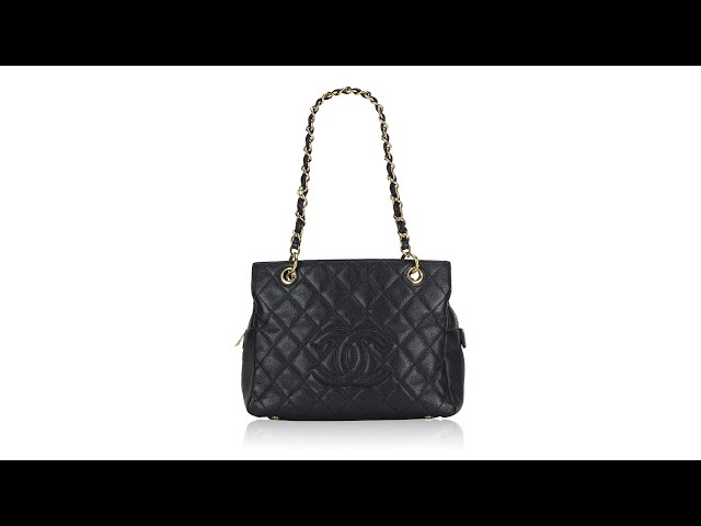 Chanel Petite Black Quilted Caviar Timeless Tote