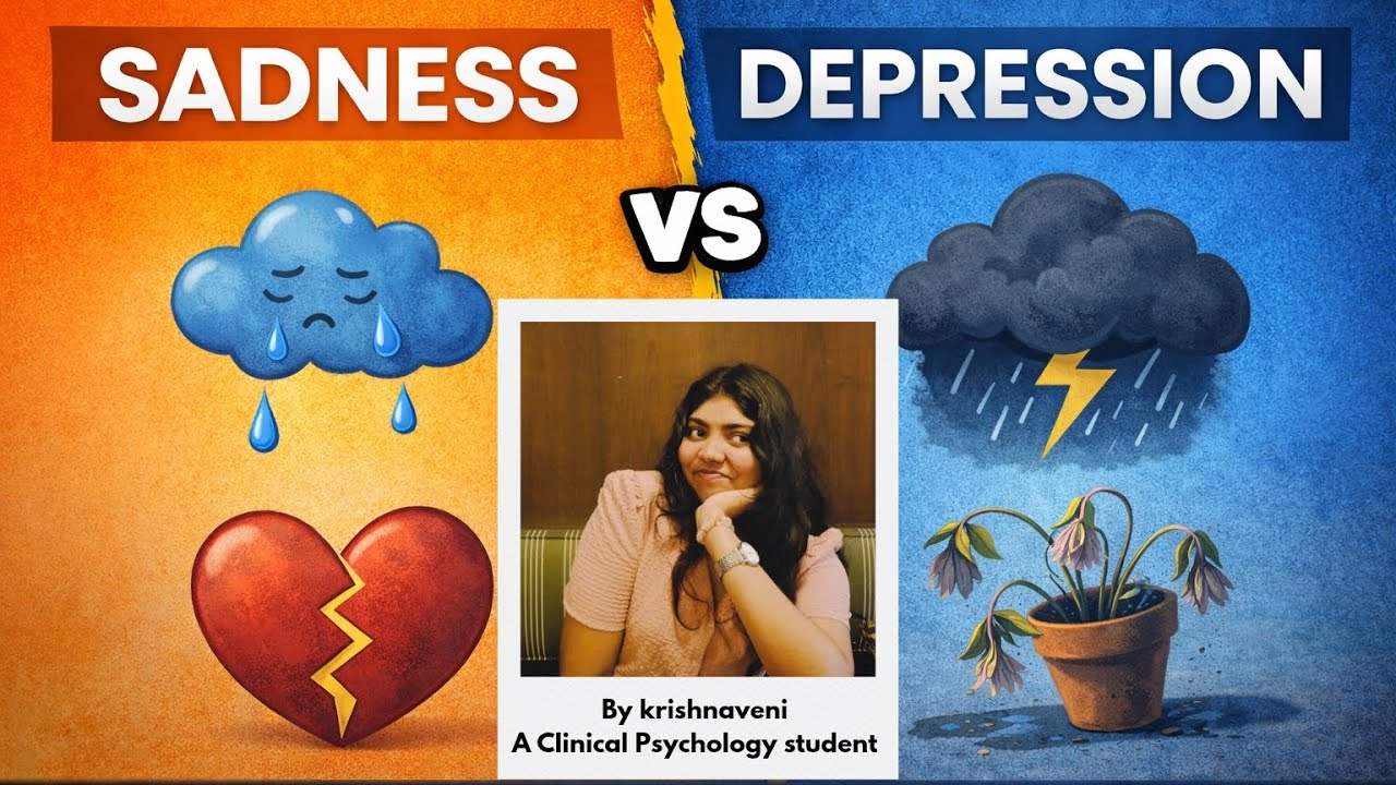 Let's understand the difference between Sadness and Depression - YouTube