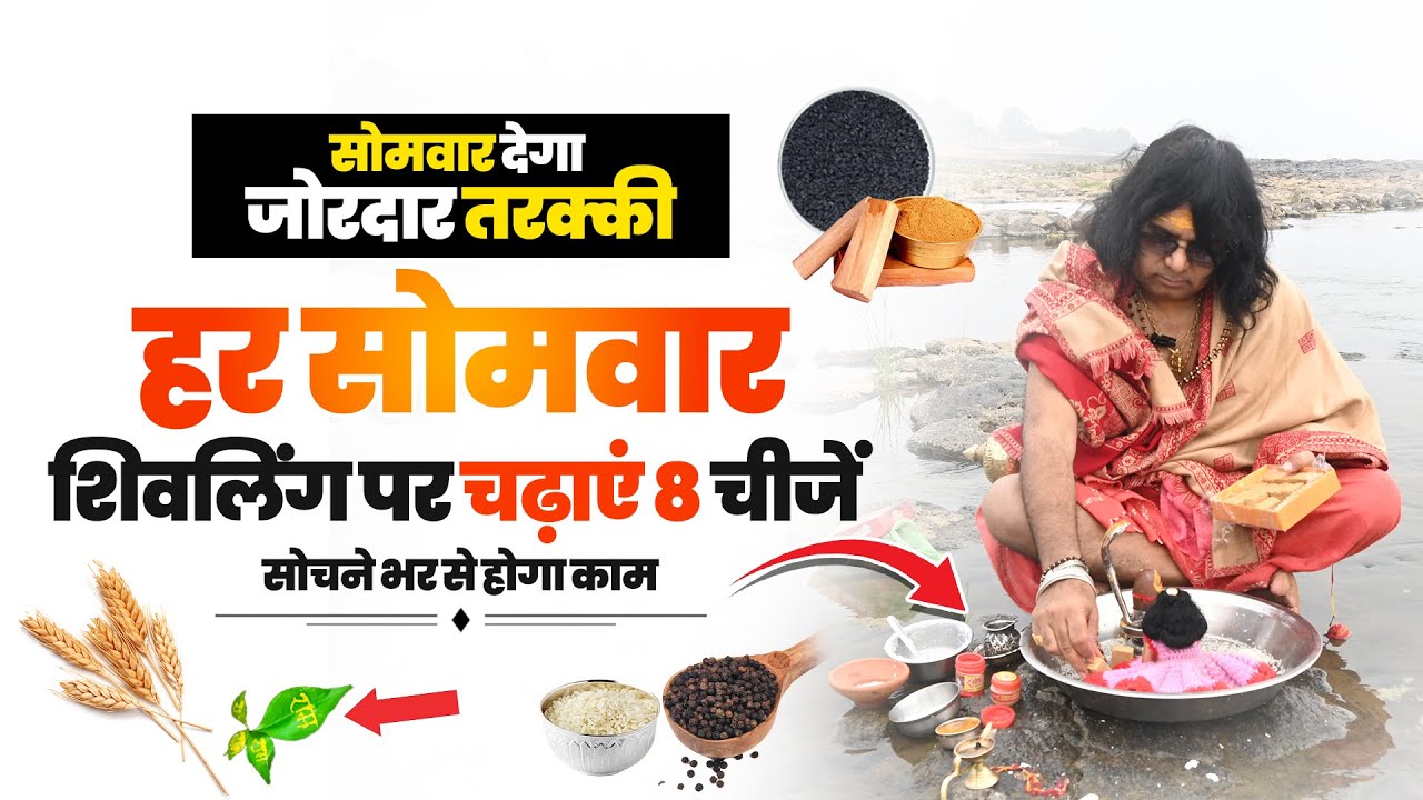 सोमवार देगा जोरदार तरक्की...हर सोमवार शिवलिंग पर चढ़ाएं 8 चीजें, सोचने भर से होगा काम