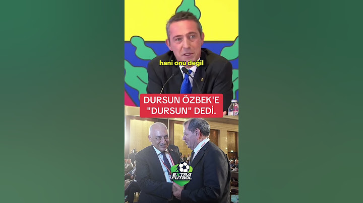 Fenerbahçe Başkanı Ali Koç, Galatasaray Başkanı Dursun Özbek'e "Dursun" dedi.