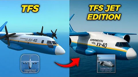 TFS vs TFS JET EDITION Comparison 😱 | Turboprop Flight Simulator