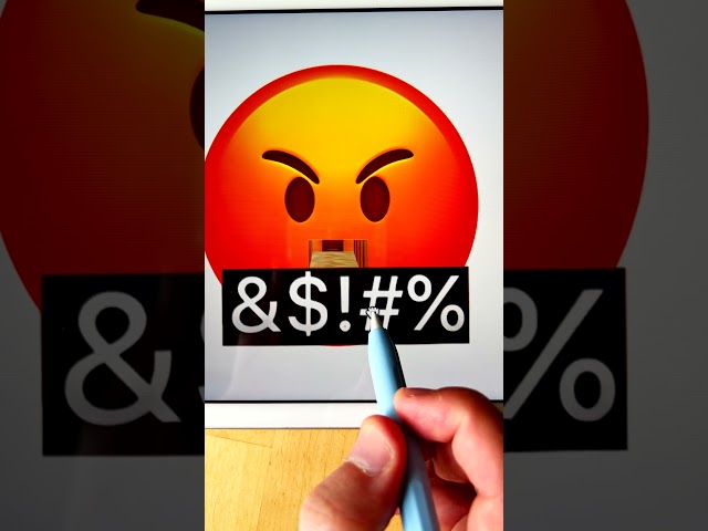 🤬🔪 Face With Symbols On Mouth #creative #emoji #procreate class=
