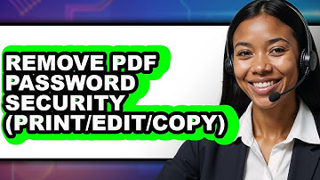 How to Remove Pdf Password Security (print/edit/copy) (easy Method)