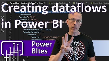 Creating dataflows by importing model.json