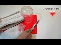 ВАЗА ИЗ ПЛАСТИКОВОЙ БУТЫЛКИ СВОИМИ РУКАМИ/ From a plastic bottie diy. #KROKUS1TV #вазасвоимируками