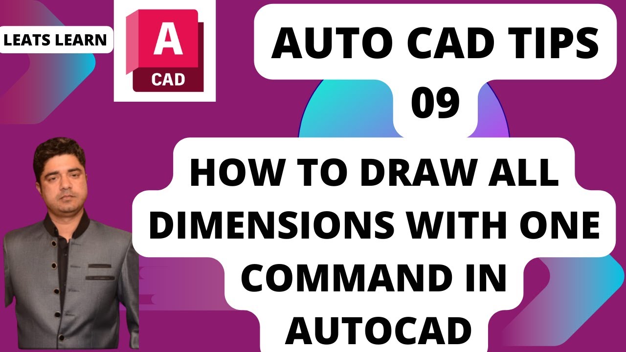 AutoCAD Tip 09. All type of Dimensions with one command
