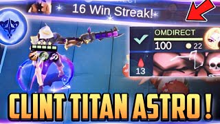 CLINT TITAN MODE ASTRO PERFECT WIN  COMBO MAGIC CHESS MOBILE LEGENDS TERBARU