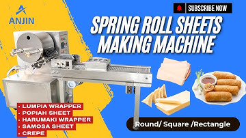Automatische machine voor het maken van rechthoekige loempiavellen | Samosa-wikkelmachine