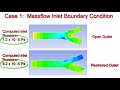 Massflow inlet vs pressure inlet vs velocity inlet  ansys fluent for beginners