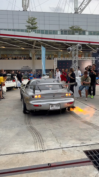 Rotary Troublemaker Stirring Everything Up At The Bangkok Auto Salon! 🔥 #Mazda #RX7 #Brapp