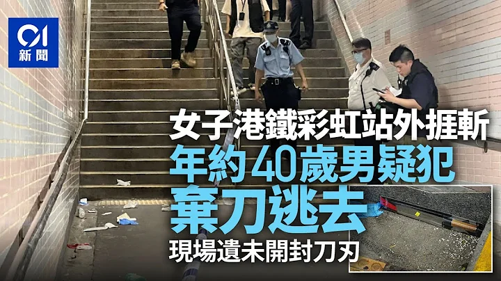 女子牛池灣行人隧道捱斬　男疑兇棄刀逃去　警持盾追捕｜01新聞｜斬人案｜彩虹站｜牛池灣｜突發｜傷人 #hongkongnews - 天天要聞