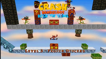 Crash Bandicoot - Back In Time Fan Game Custom Level: Level 3 Frozen Decend By AresanBandicoot