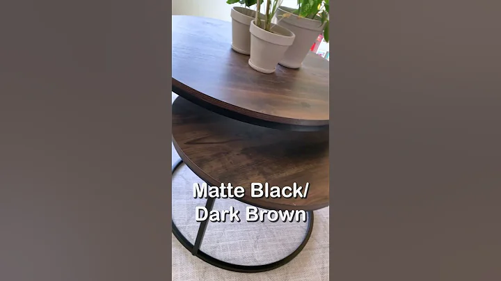 Nathan James Stella Round Modern Nesting Coffee Table | Product Review #shorts
