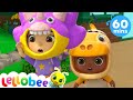 The Dinosaur Dance! | 🐝 PRESCHOOL PLAYHOUSE 🐝 | Lellobee Kids Karaoke