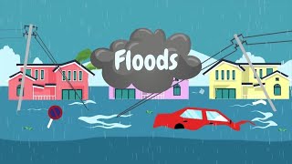 natural disasters compilation, floods for kids, educational video for kids,