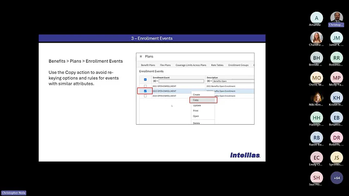 Master Benefit Enrollment in Infor!