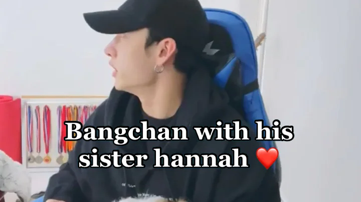 Bangchan with his sister Hannah
