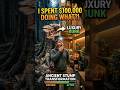 I Spent $100,000 Turning a Tree Stump Into a Luxury Bunker! 😱 #shorts