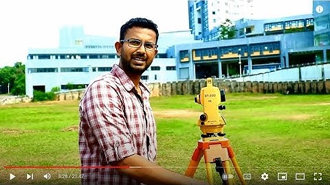 Setting up of a Theodolite (Centering, Levelling and Focusing)