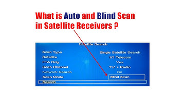 What is Blind Scan and Auto Scan in Satellite Receivers