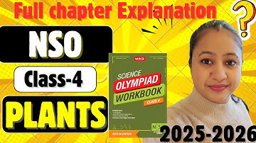 ✅️SOF NSO Class-4 2025-2026 🔴  Chapter-1 Plants 🪴 National Science Olympiad  ✳️ MTG Book