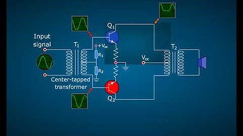 Class B Push Pull Transformer Amplifier Circuit