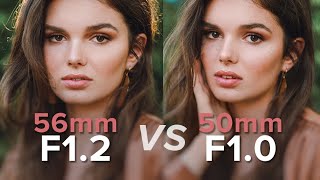 Fujifilm 50mm f1.0 vs 56mm f1.2 Portrait Comparison on X-T4