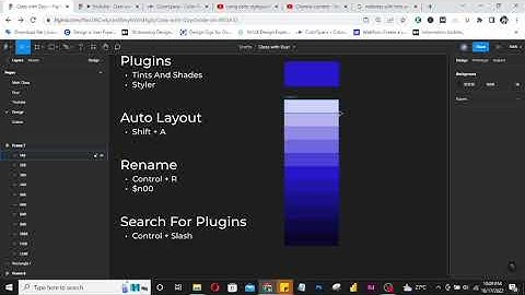 Creating Colour Tints And Shades In Figma