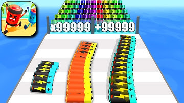 Satisfying Mobile Gaming Battery Run Top Free Tiktok Gameplay (Android, iOS) Walkthrough All Levels