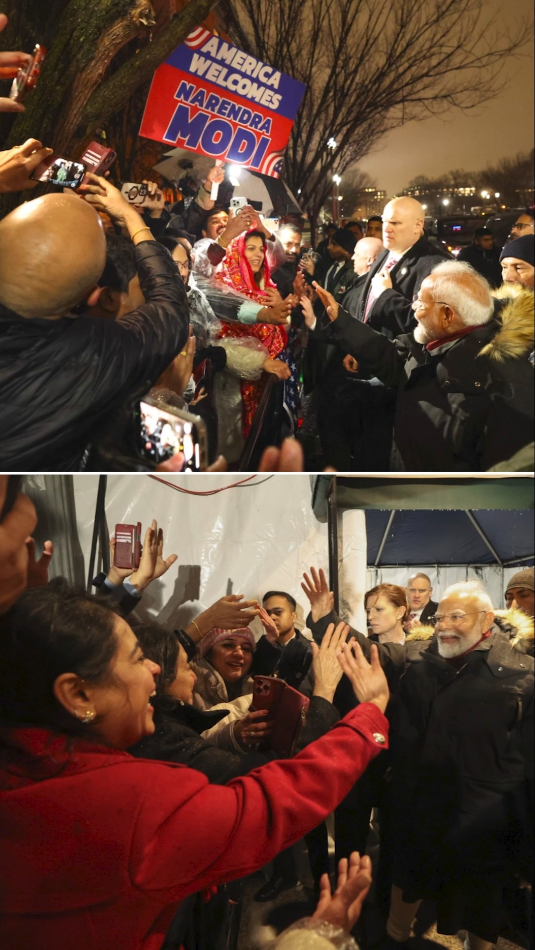 PM Narendra Modi gets a warm welcome at Blair House in Washington, USA | #shorts
