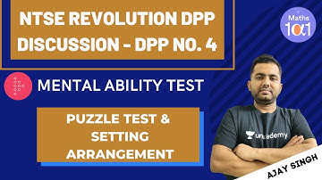 Puzzle test & Setting Arrangement DPP No.5 | NTSE Revolution DPP discussion | Maths 101 | Ajay Singh
