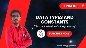 Data Types and Constants in C Programming / #SNSInstitutions / #SNSDesignThinkers / #DesignThinking
