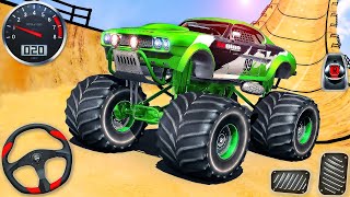 US Monster Truck Impossible Stunt Races - Crazy Car Mega Ramp Racing - Android GamePlay #3 screenshot 5