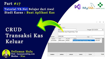 Cara Membuat Form Transaksi Kas Keluar Vb.Net - Part 17