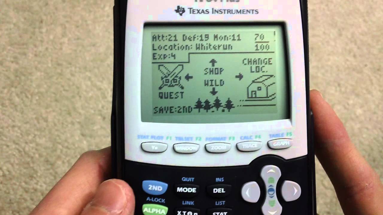 Skyrim for Graphing Calculators (TI-84+ and above) - YouTube
