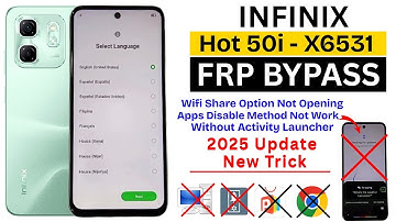 Infinix Hot 50i FRP Bypass Android 14 | Infinix X6531 Frp Unlock Without PC - NO Activity Launcher