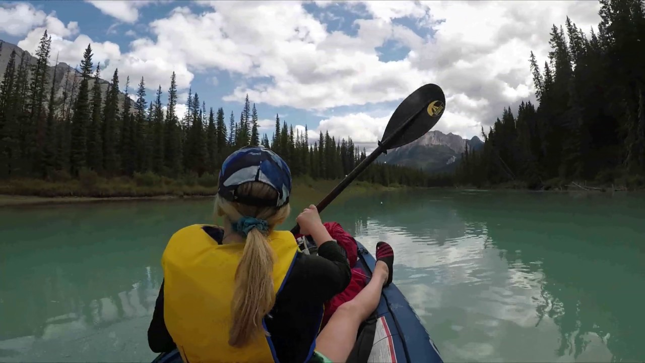 Lake Louise to Banff 2 day Bow river Kayaking/Canoe trip YouTube