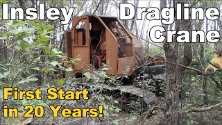 Insley Dragline Crane Starts and Runs after Sitting in a Field for 20 Years!  Part 2