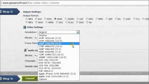 Free convert MOV to WMV