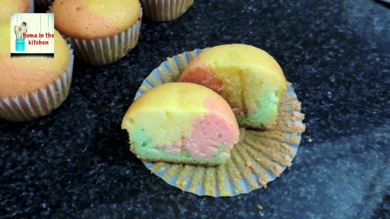 Tie Dye Cupcakes Recipe Using Vanilla Cupcake Batter By HUMA IN THE Tie Dye Cupcakes Recipe Using Vanilla Cupcake Batter By HUMA IN THE